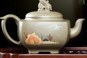 《四方狮尊》方勤平 国工艺美术师 宜兴原矿紫砂茶壶