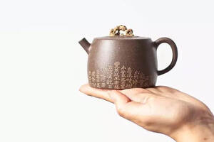 张琦，宜兴原矿紫砂茶壶，太湖石·小汉铎·150cc