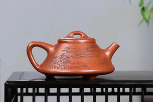 「玉瓢」降坡泥，范微琴（国高工艺美术师）宜兴原矿紫砂壶
