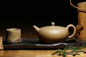 花前月下  一壶清茶品茗香---扁竹壶