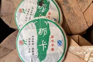#普洱茶#2011年福海那卡乔木，早春青饼。
