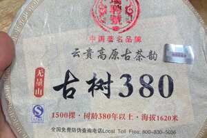 2013年瑞聘号无量山380生茶，357克/片，7