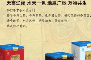 中茶沁蓝系列|2022中茶X北京卫视《书画里的中国》第二季联名产品