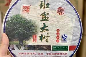 2013年明前春尖生态茶班盆大树生普洱茶，勐海县兴