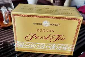 2000年花园茶厂陈年老熟普洱散茶，盒装188克