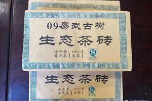 2009年易武古树生态茶砖1000克/片