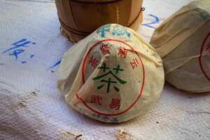 98年250克易武古树蘑菇生沱，茶
