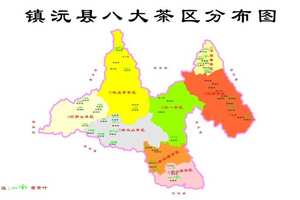 台湾茶区分布图