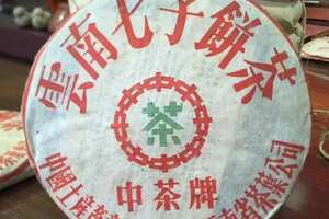 99年中茶牌黑飞青饼，品质优良，茶底选料上乘，茶青用