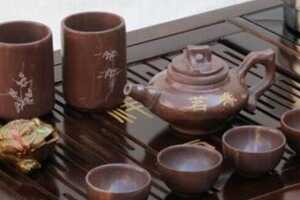 京东木鱼石茶具