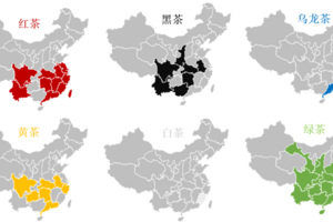 中国茶产地分布图