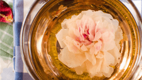 玫瑰花茶搭配胎菊
