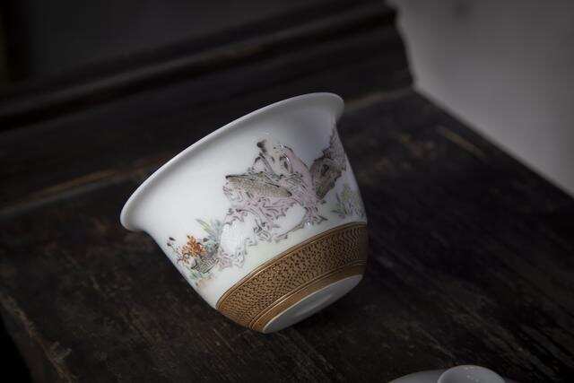 浅绛彩茶器赏析 中国文人山水人物绘画艺术的传承 陶瓷茶具