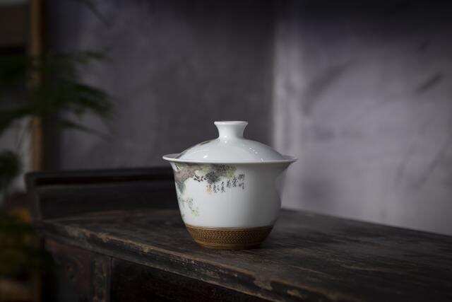 浅绛彩茶器赏析 中国文人山水人物绘画艺术的传承 陶瓷茶具