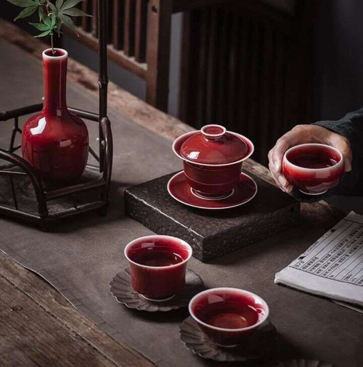 佳逸茶具 | 中国红的璀璨明珠，郎红釉