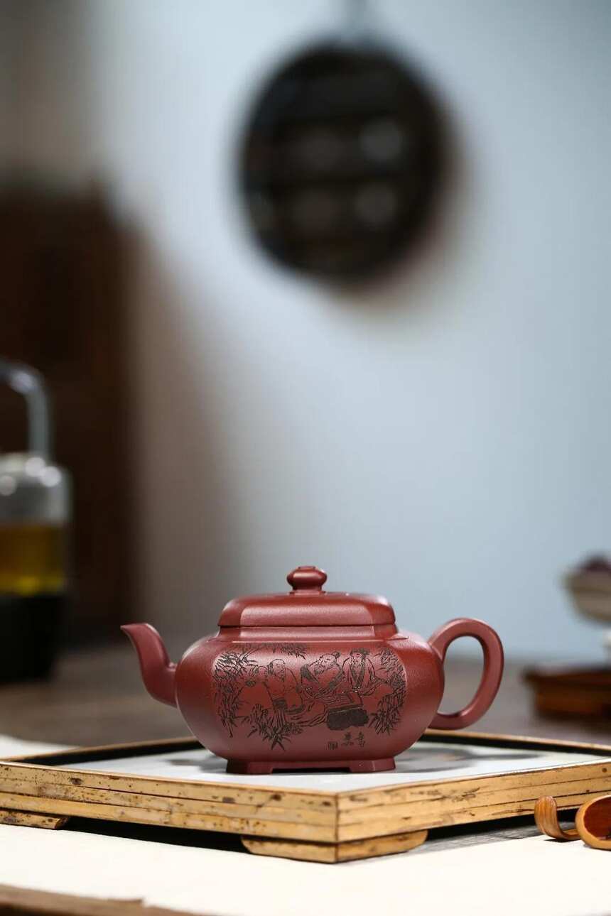 「福临八方」刘彩萍（国工艺美术师）宜兴原矿紫砂茶壶