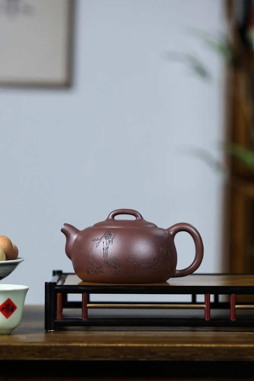 「茶语」许涛（国工艺美术师）宜兴原矿紫砂茶壶