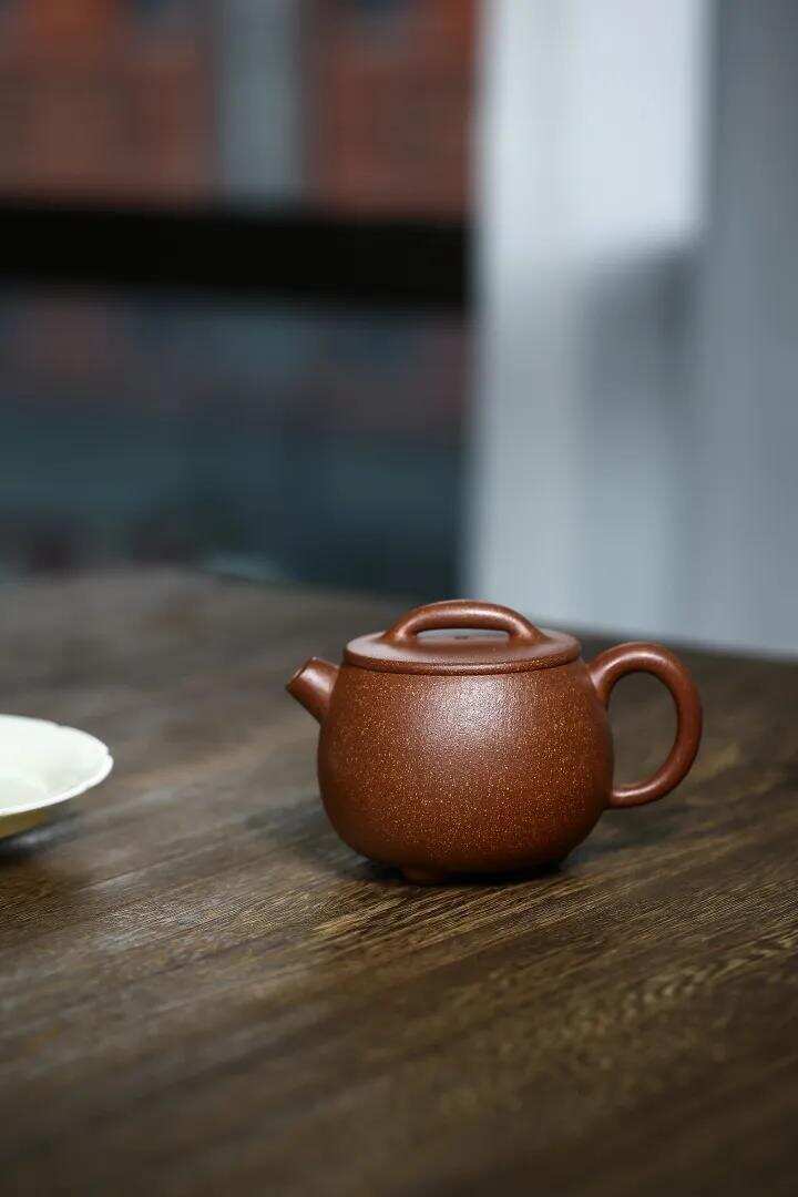 全手工丰瓢·240cc·7孔·红降坡泥·范赫详（制）宜兴原矿紫砂茶壶