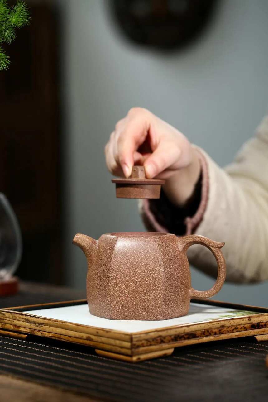 「六方井栏」范俊华（国助理工艺美术师）宜兴原矿紫砂茶壶