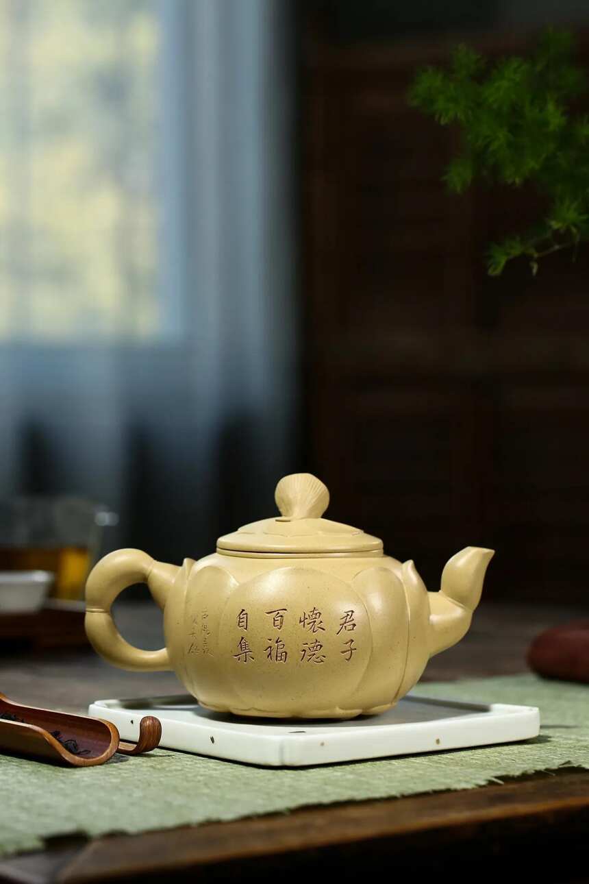 「好运莲莲」蒋爱英（国高工艺美术师）宜兴原矿紫砂茶壶