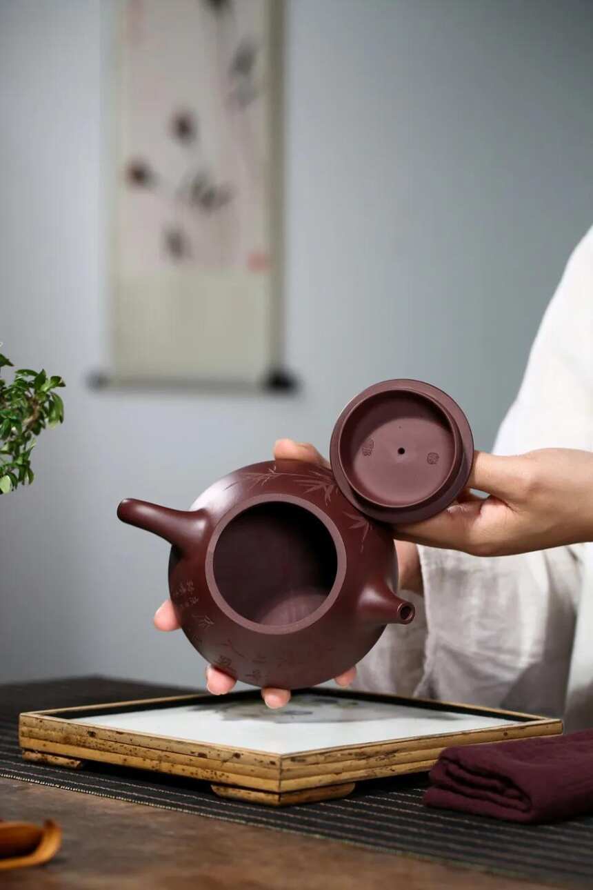 「满瓢」欧侠 （国工艺美术员）宜兴原矿紫砂茶壶