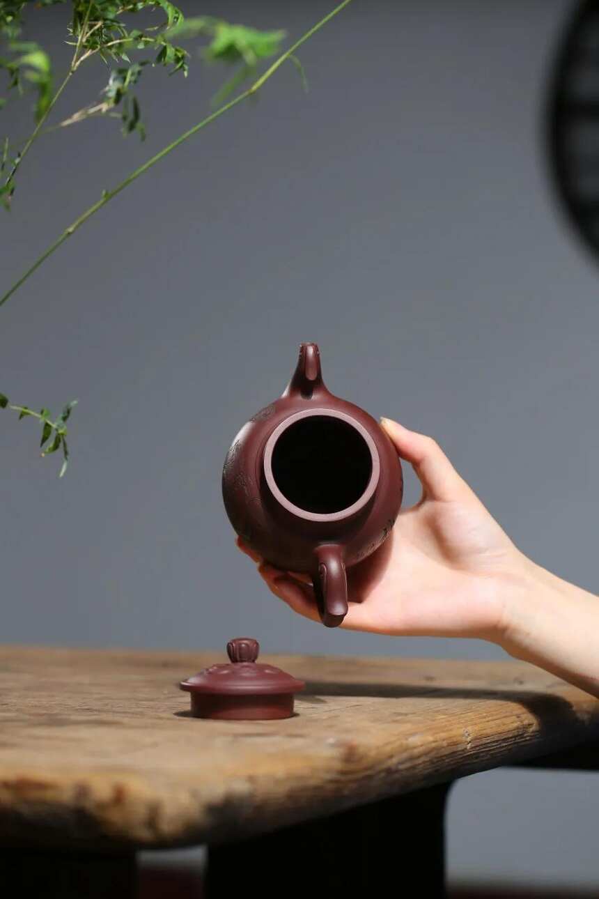 凤呤，国高工艺美术师，370cc，宜兴原矿紫砂茶壶