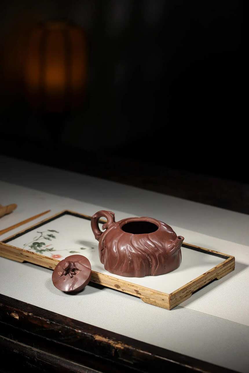 「树桩」蔡一强（国助理工艺美术师）宜兴原矿紫砂茶壶