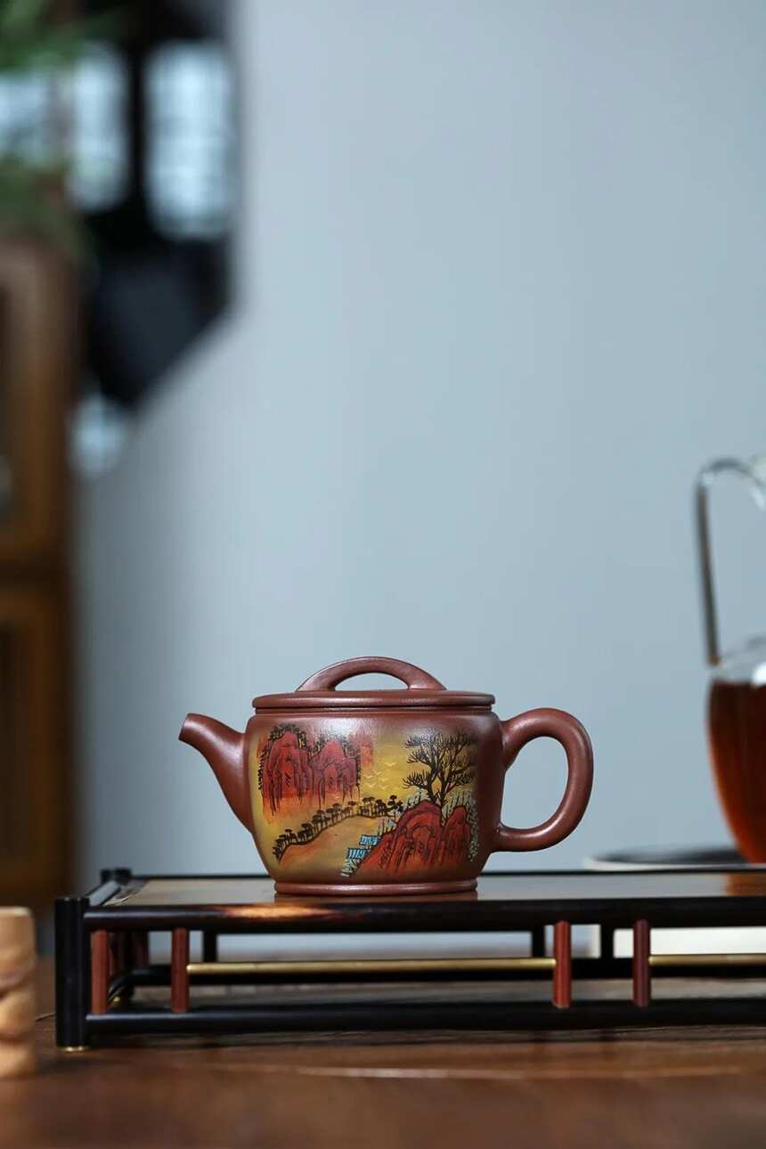 「潘国新」汉瓦宜兴原矿紫砂茶壶