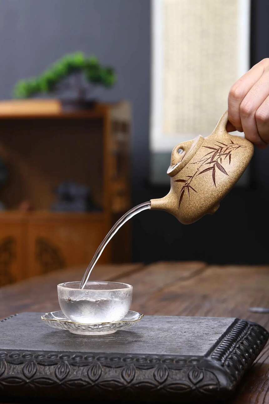 「子冶石瓢」俞震（国工艺美术师）宜兴原矿紫砂茶壶