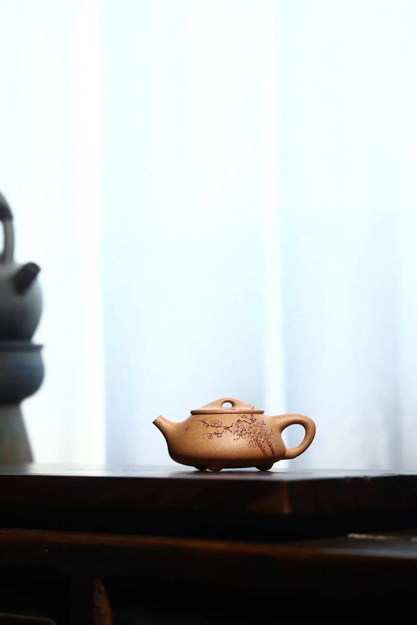 《景舟石瓢》朱丽萍 国助理工艺美术师 宜兴原矿紫砂茶壶