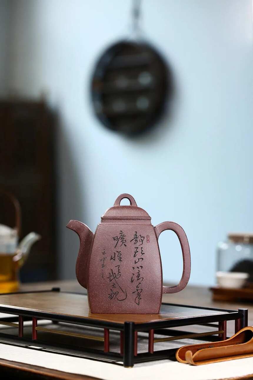 「汉方」沈永娟（国高工艺美术师）宜兴原矿紫砂茶壶