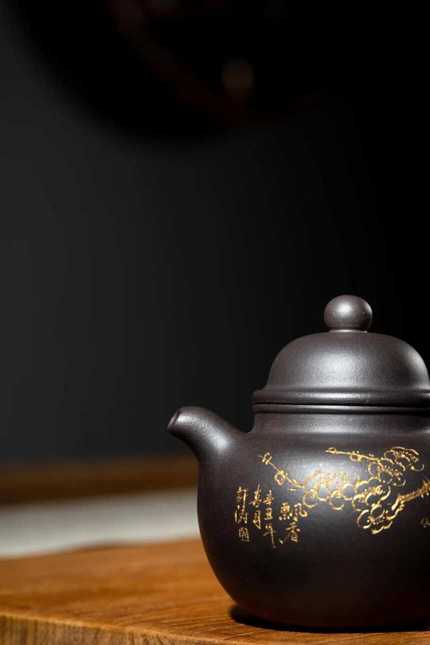 国工冯小俊老师新款，掇球·石黄·280cc，宜兴原矿紫砂茶壶