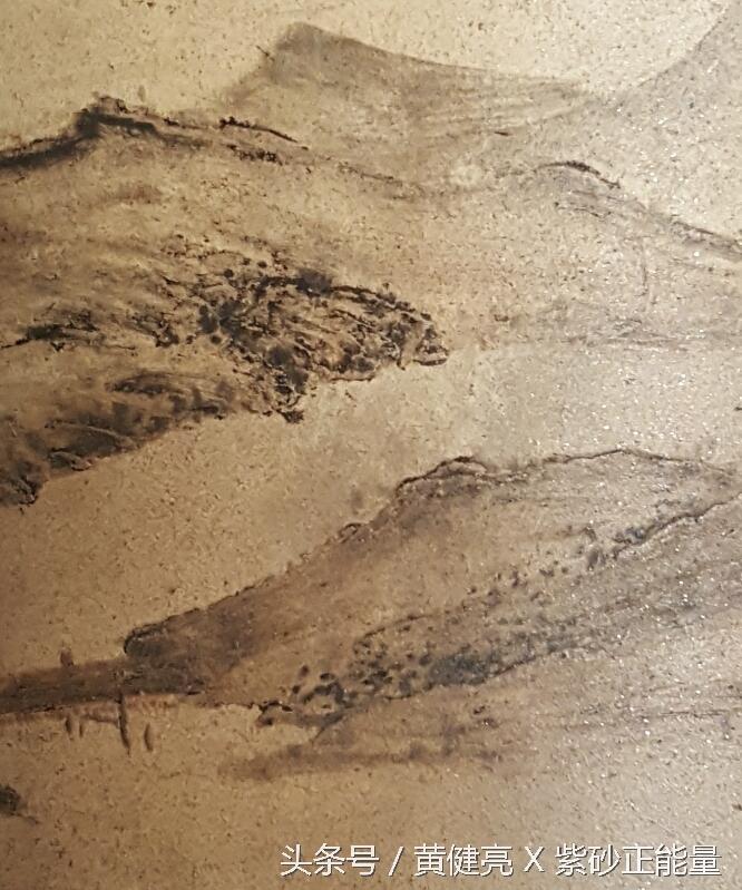 名陶写真(1) 清雍乾杨季元款堆泥彩绘山水笔筒