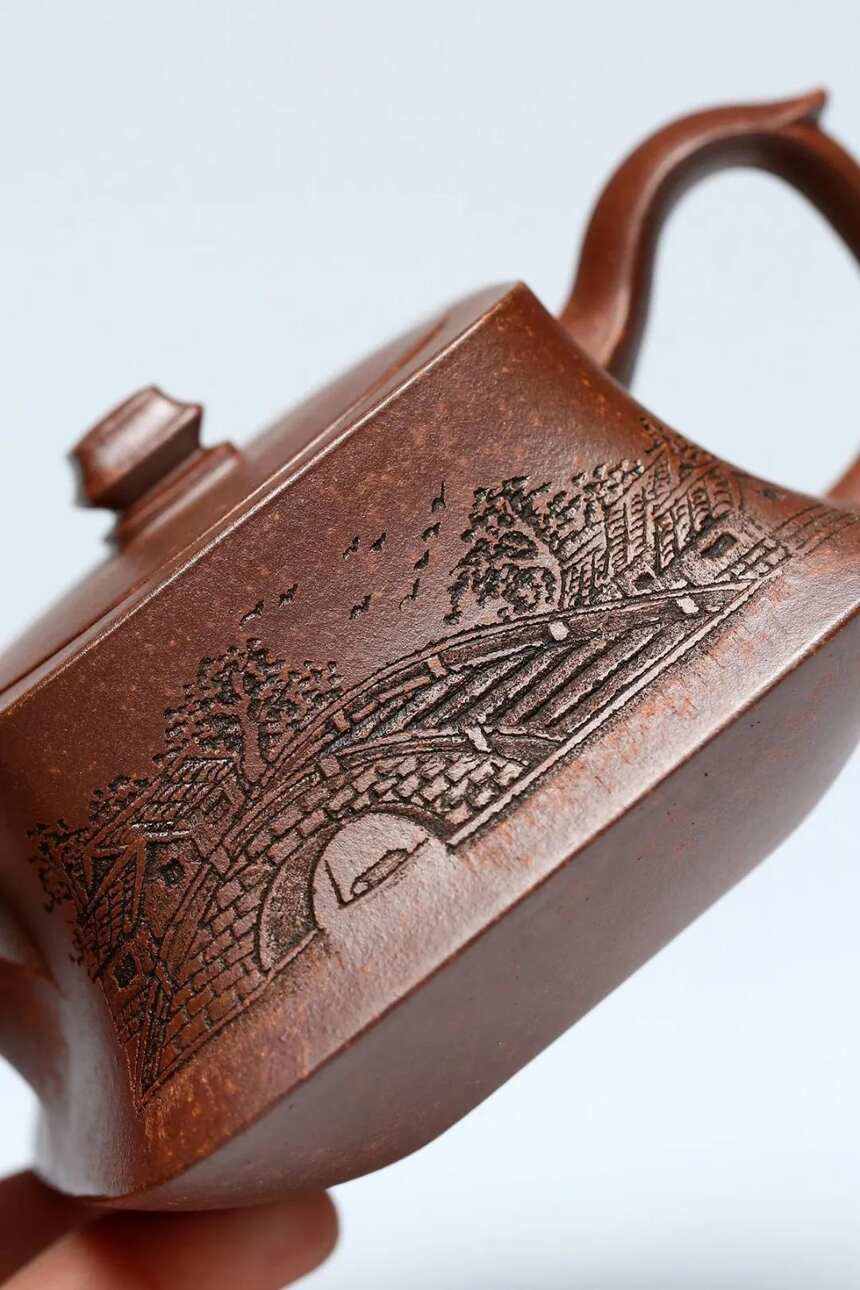 「四方神韵」王桂芬 正高（研究员）级工艺美术师 宜兴原矿紫砂茶壶
