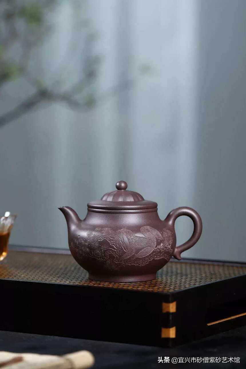 「锦灯」钱海霞（国高工艺美术师）宜兴原矿紫砂茶壶