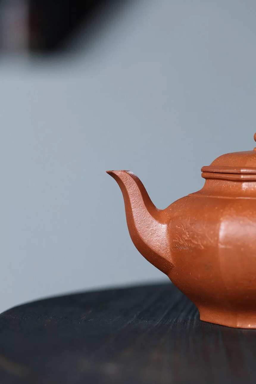 韩惠琴（国高工艺美术师）六方笑樱 宜兴原矿紫砂茶壶