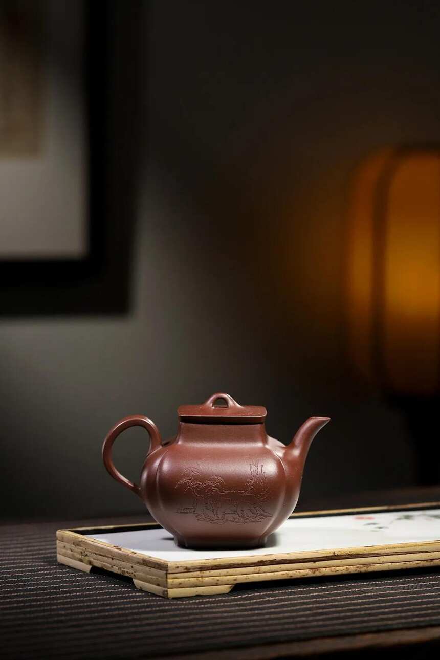 「文心」宜兴范林强（国助理工艺美术师）紫砂茶壶
