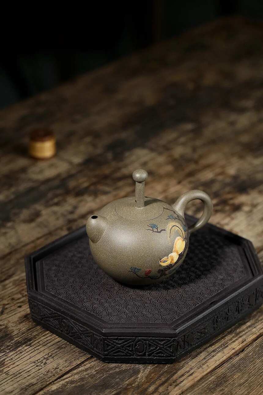 「顶珠」原矿高温青段宜兴原矿紫砂茶壶