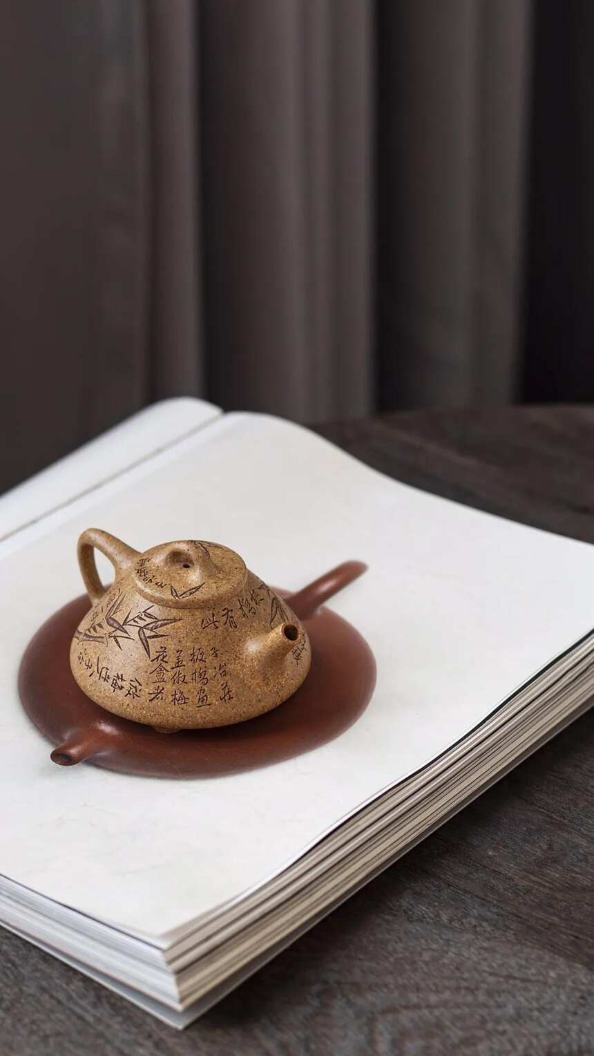 刘秀华，小子冶瓢·130cc，原矿高温黄金段，宜兴原矿紫砂茶壶