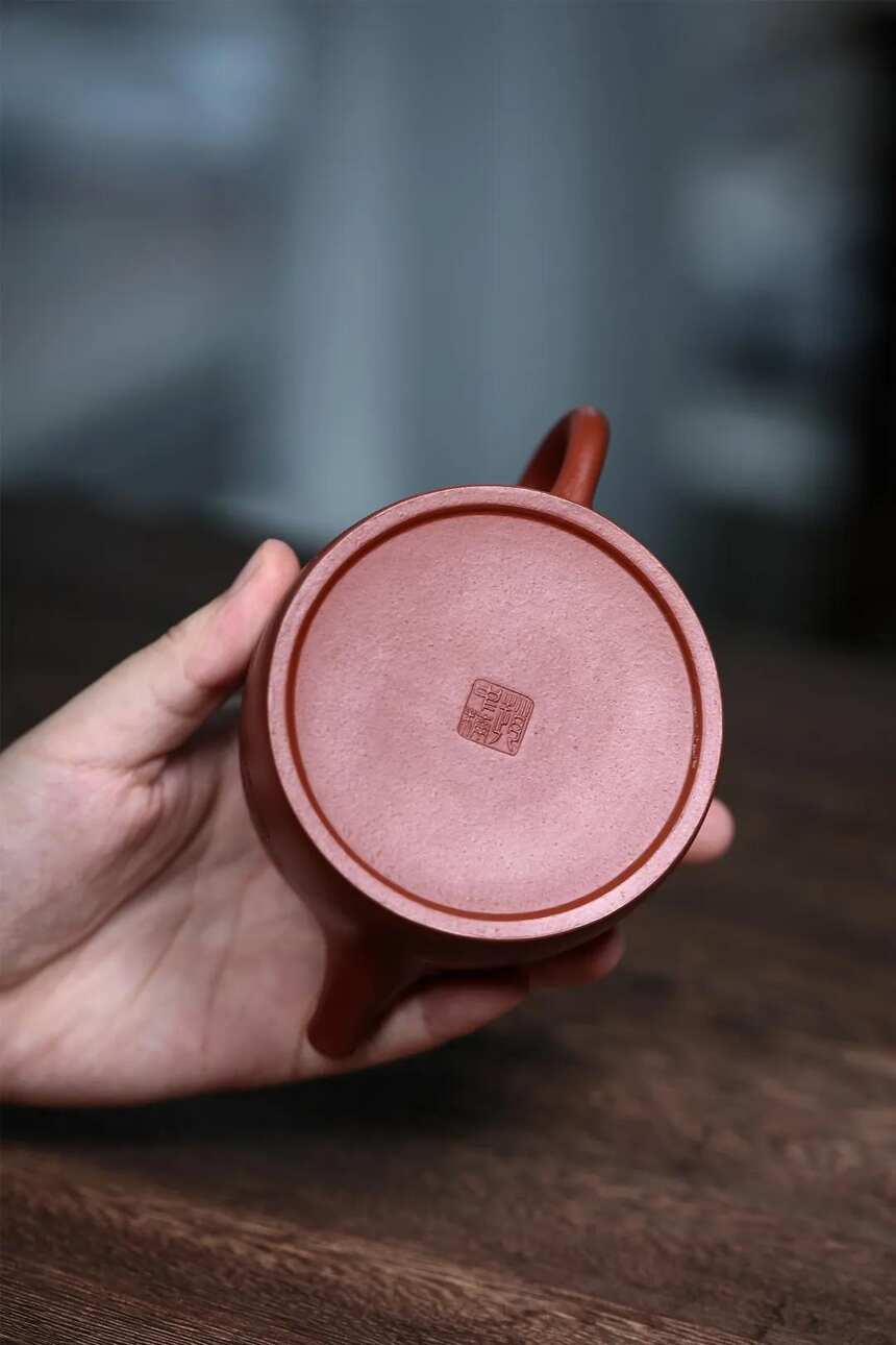 汉铎·大红袍·340cc·10孔·赵中楠（制）宜兴原矿紫砂茶壶