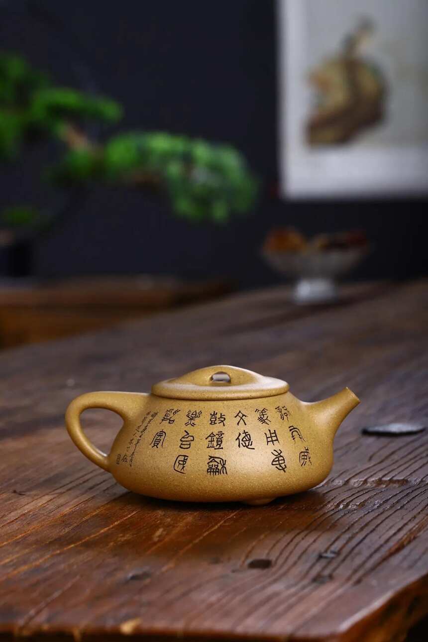 《景舟石瓢》唐田（国工艺美术师）宜兴原矿紫砂茶壶