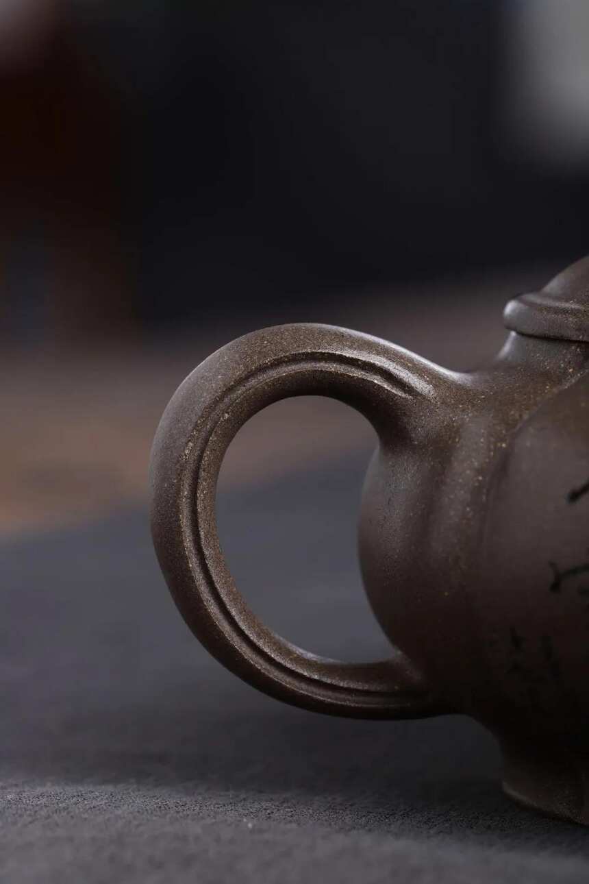 锦纹明炉，王志芳（国工艺美术师）宜兴原矿紫砂茶壶