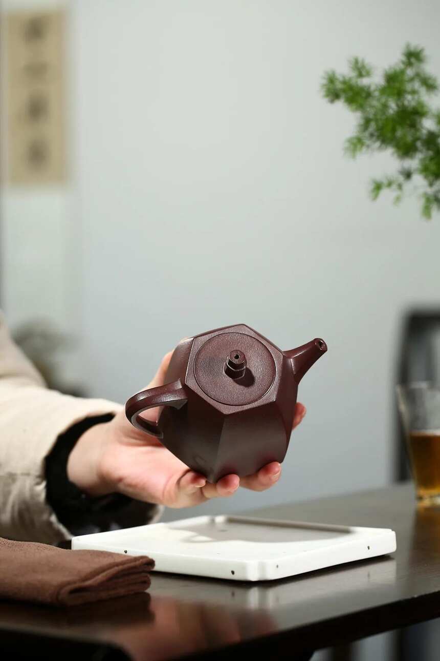 「六方汉铎」蒋爱英（国高工艺美术师）宜兴原矿紫砂茶壶