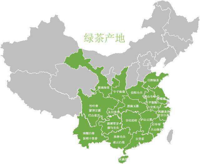 中国六大茶种，产区都在哪儿你知道吗？