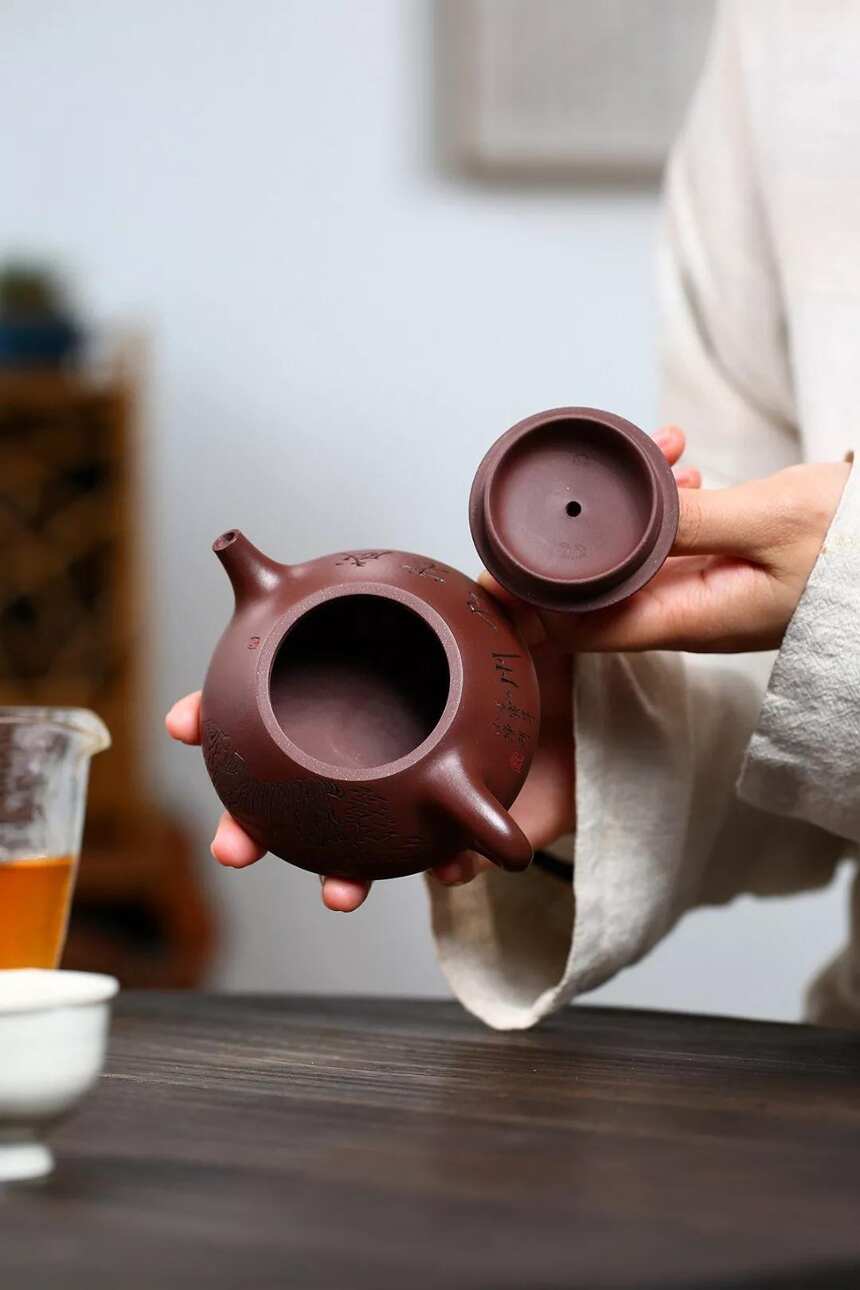 《景舟石瓢》国工艺美术师 鲍玉华 宜兴原矿紫砂茶壶