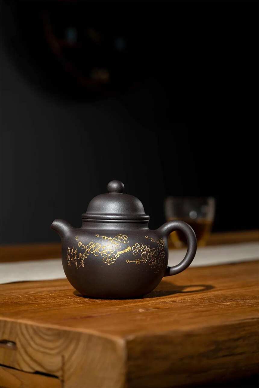 国工冯小俊老师新款，掇球·石黄·280cc，宜兴原矿紫砂茶壶