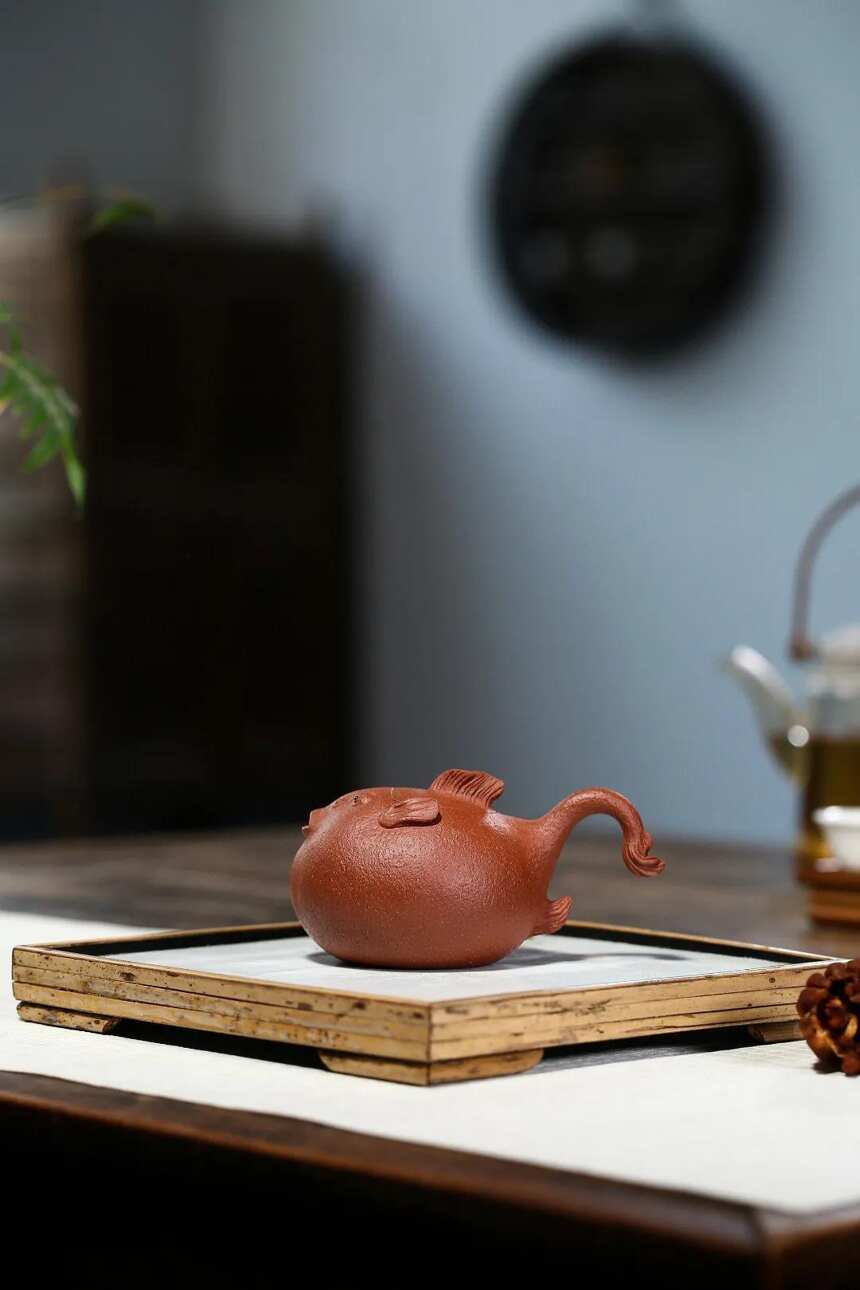 「河豚」范磊（国助理工艺美术师）宜兴原矿紫砂茶壶