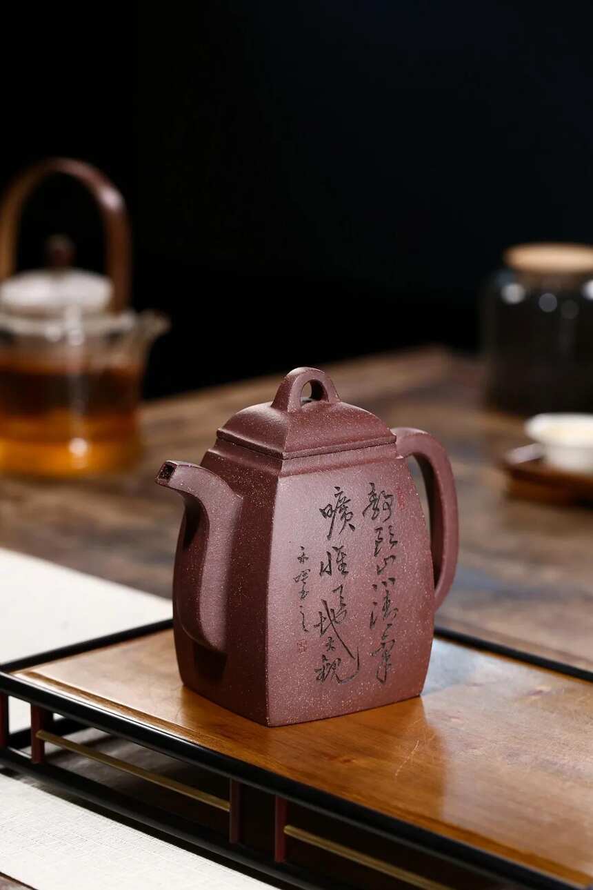 「汉方」沈永娟（国高工艺美术师）宜兴原矿紫砂茶壶
