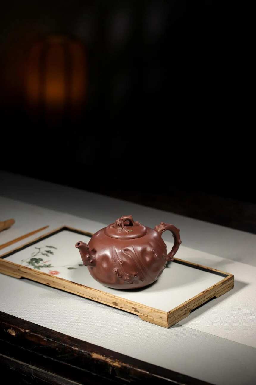 「树桩」蔡一强 （国助理工艺美术师）宜兴原矿紫砂茶壶