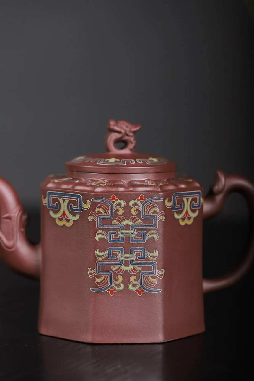 「八方龙尊」陆仕兴（国工艺美术师）宜兴原矿紫砂茶壶